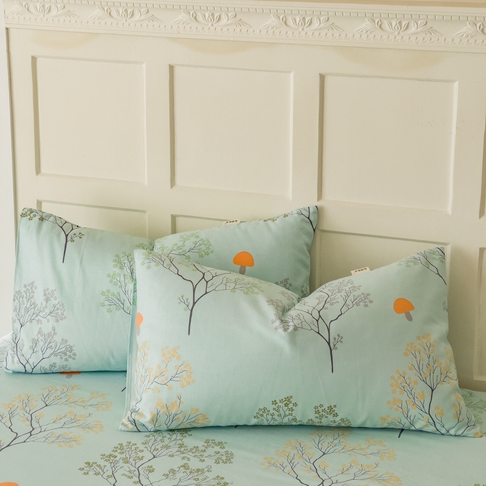 91家纺网 家纺一手货源 找家纺 首爱家纺 2026新款爆款印花原棉老粗布床单 蚀妆