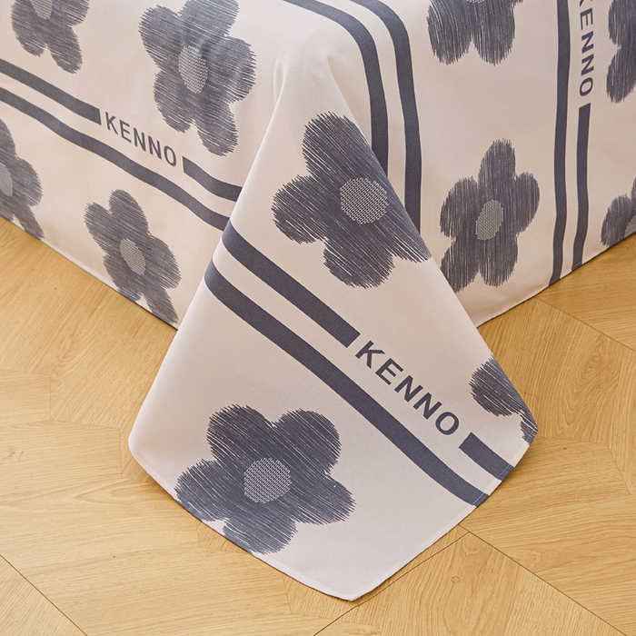 91家纺网 家纺一手货源 找家纺 首爱家纺 2026新款爆款印花原棉老粗布床单 水墨花