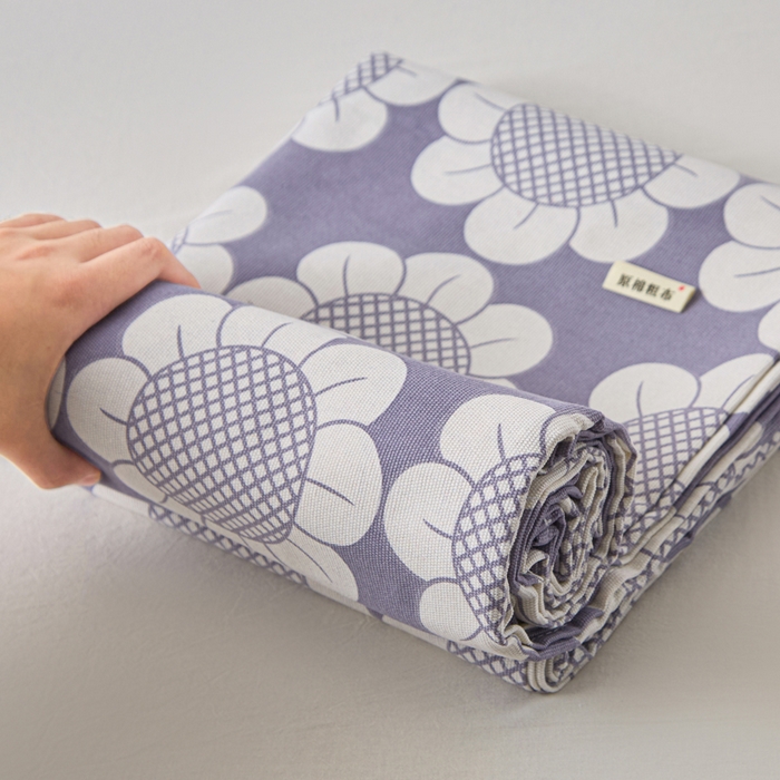 91家纺网 家纺一手货源 找家纺 首爱家纺 2026新款爆款印花原棉老粗布床单 太阳花