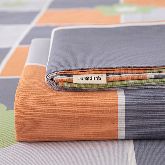 91家纺网 家纺一手货源 找家纺 （总）首爱家纺 2026新款原棉标印花老粗布床单