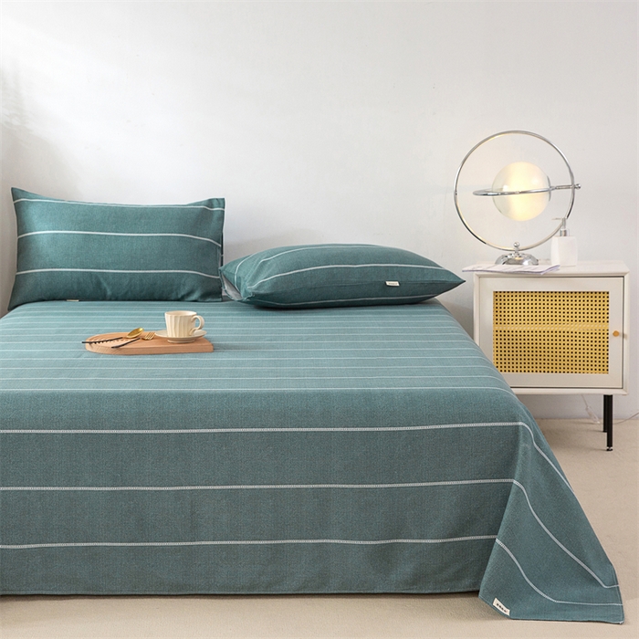 91家纺网 家纺一手货源 找家纺 首爱家纺 2026新款原棉标印花老粗布床单 初见