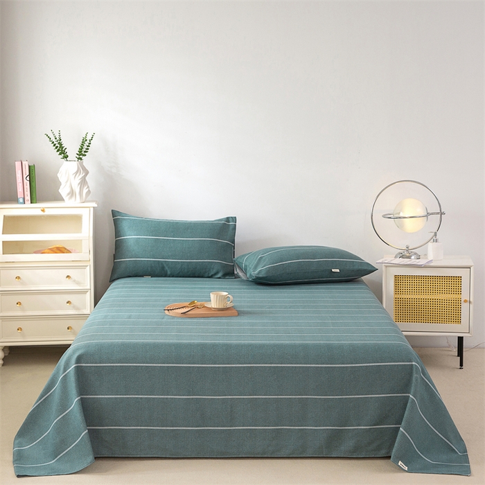 91家纺网 家纺一手货源 找家纺 首爱家纺 2026新款原棉标印花老粗布床单 初见