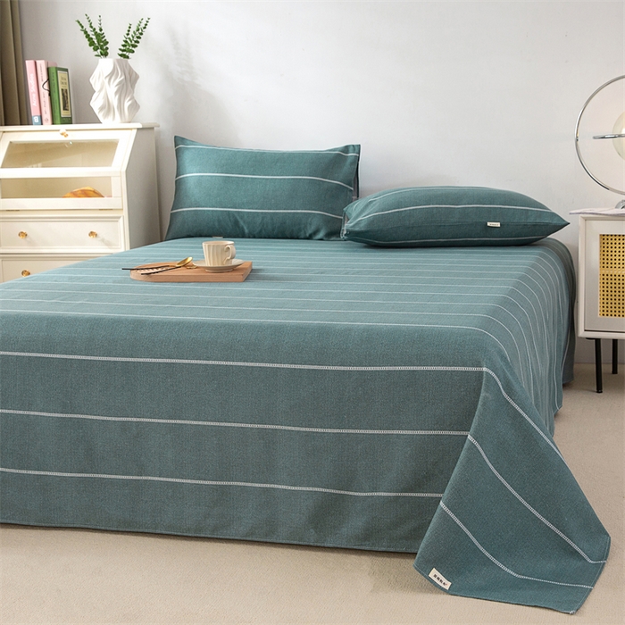 91家纺网 家纺一手货源 找家纺 首爱家纺 2026新款原棉标印花老粗布床单 初见