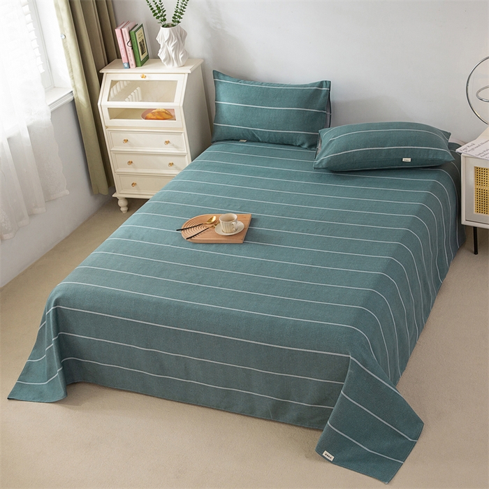 91家纺网 家纺一手货源 找家纺 首爱家纺 2026新款原棉标印花老粗布床单 初见