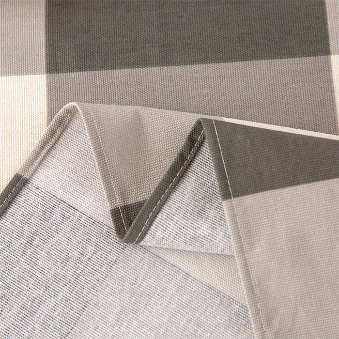 91家纺网 家纺一手货源 找家纺 首爱家纺 2026新款原棉标印花老粗布床单 灰格