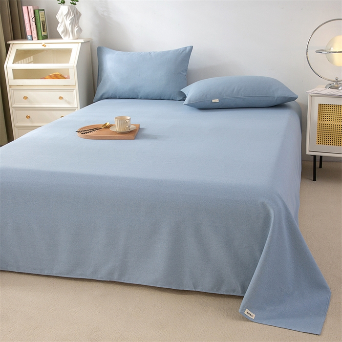 91家纺网 家纺一手货源 找家纺 首爱家纺 2026新款原棉标印花老粗布床单 偶遇