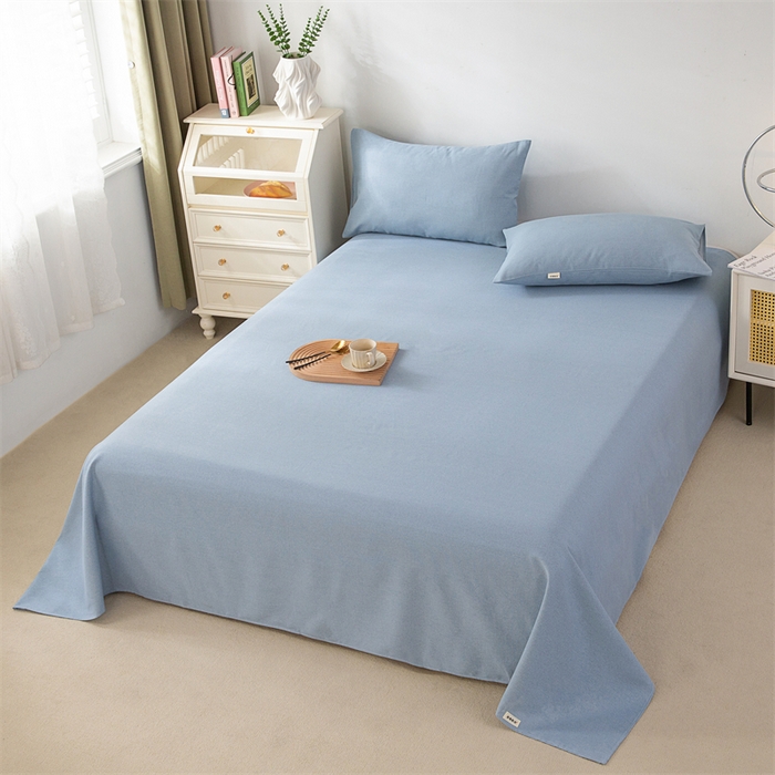 91家纺网 家纺一手货源 找家纺 首爱家纺 2026新款原棉标印花老粗布床单 偶遇