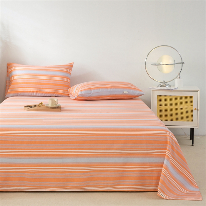 91家纺网 家纺一手货源 找家纺 首爱家纺 2026新款原棉标印花老粗布床单 热恋