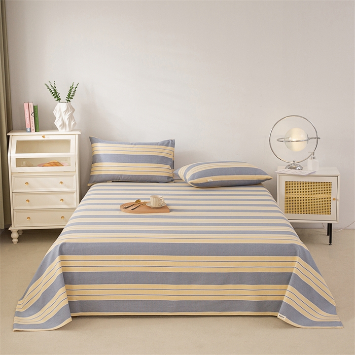 91家纺网 家纺一手货源 找家纺 首爱家纺 2026新款原棉标印花老粗布床单 温馨