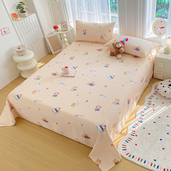 91家纺网 家纺一手货源 找家纺 （总）首爱家纺 2026新款工艺款原棉印花老粗布床单系列