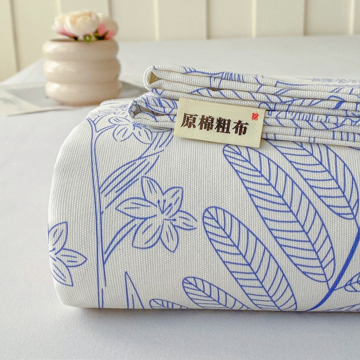 91家纺网 家纺一手货源 找家纺 （总）首爱家纺 2026新款工艺款原棉印花老粗布床单系列