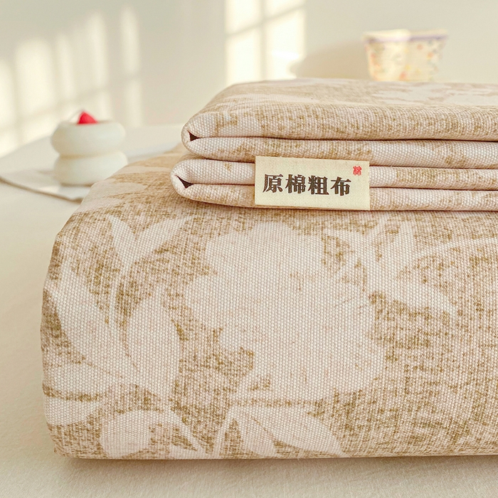 91家纺网 家纺一手货源 找家纺 （总）首爱家纺 2026新款工艺款原棉印花老粗布床单系列