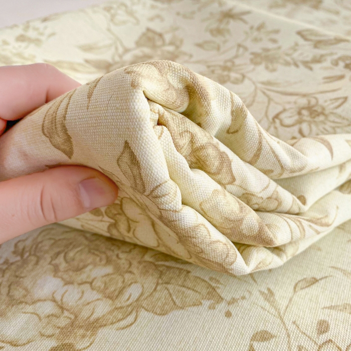 91家纺网 家纺一手货源 找家纺 首爱家纺 2026新款工艺款原棉印花老粗布床单系列 晴栀