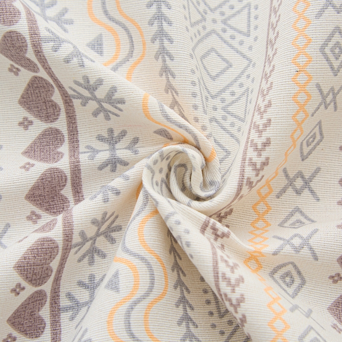 91家纺网 家纺一手货源 找家纺 首爱家纺 2026新款工艺款原棉印花老粗布床单系列 波西米亚