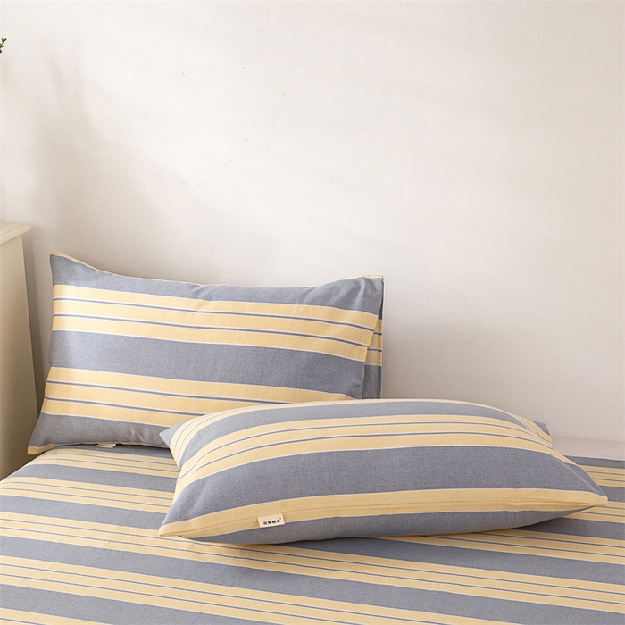 91家纺网 家纺一手货源 找家纺 首爱家纺 2026新款工艺款原棉印花老粗布床单系列 温馨