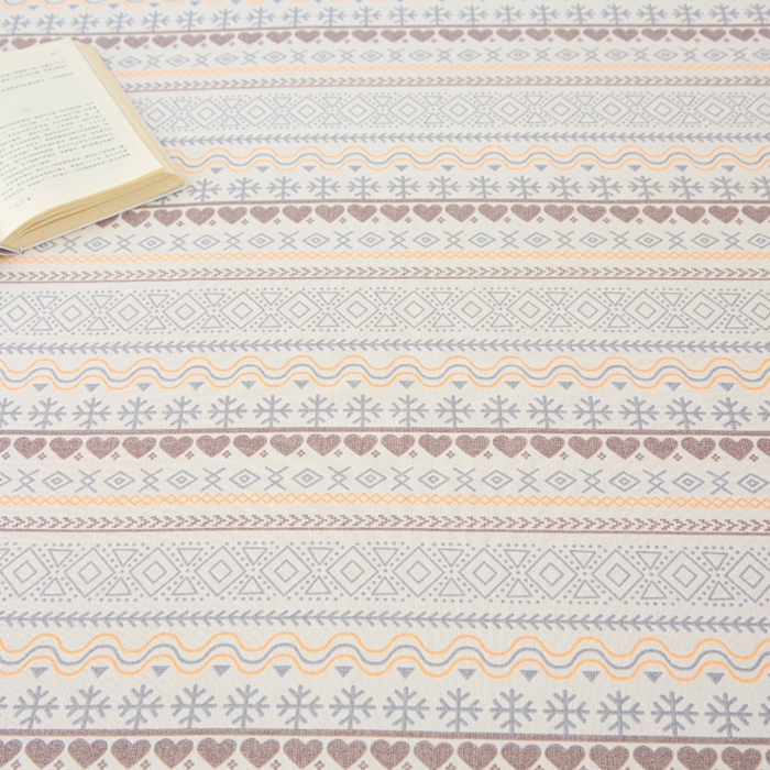 91家纺网 家纺一手货源 找家纺 棉乐町家居 2026新款工艺款原棉印花老粗布床单系列 波西米亚