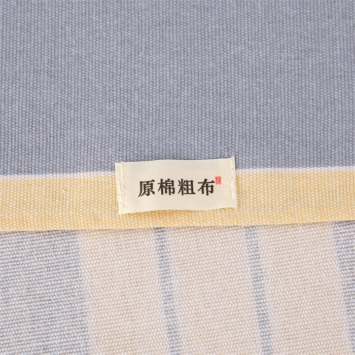 91家纺网 家纺一手货源 找家纺 棉乐町家居 2026新款工艺款原棉印花老粗布床单系列 温馨