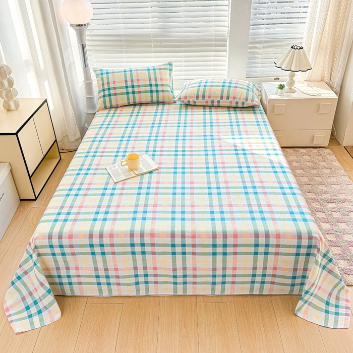 91家纺网 家纺一手货源 找家纺 （总）棉乐町家居 2026新款爆款印花原棉老粗布床单