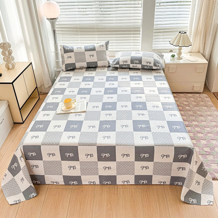 91家纺网 家纺一手货源 找家纺 （总）棉乐町家居 2026新款爆款印花原棉老粗布床单