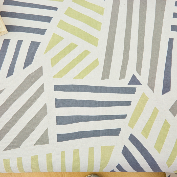 91家纺网 家纺一手货源 找家纺 棉乐町家居 2026新款爆款印花原棉老粗布床单 几何