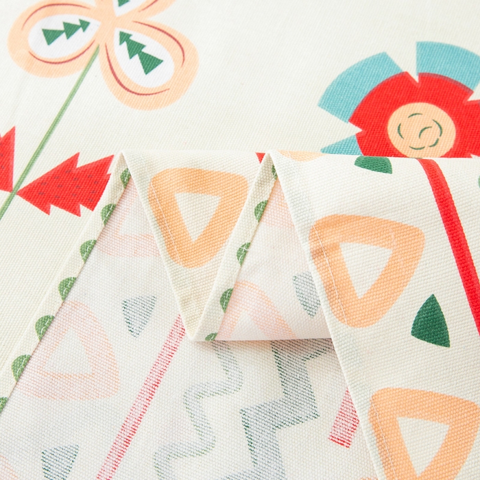 91家纺网 家纺一手货源 找家纺 棉乐町家居 2026新款爆款印花原棉老粗布床单 时尚宠儿