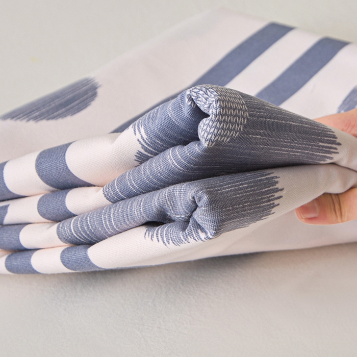 91家纺网 家纺一手货源 找家纺 棉乐町家居 2026新款爆款印花原棉老粗布床单 水墨花