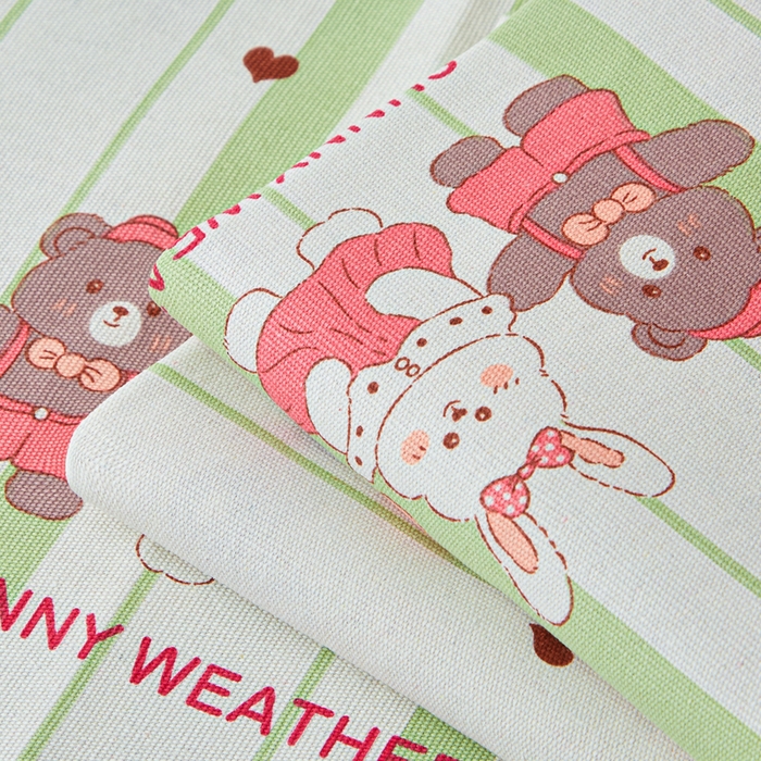 91家纺网 家纺一手货源 找家纺 棉乐町家居 2026新款爆款印花原棉老粗布床单 甜酷法则