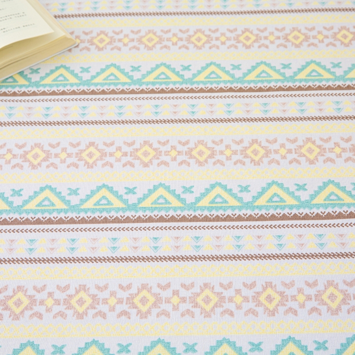 91家纺网 家纺一手货源 找家纺 棉乐町家居 2026新款爆款印花原棉老粗布床单 条雅恋