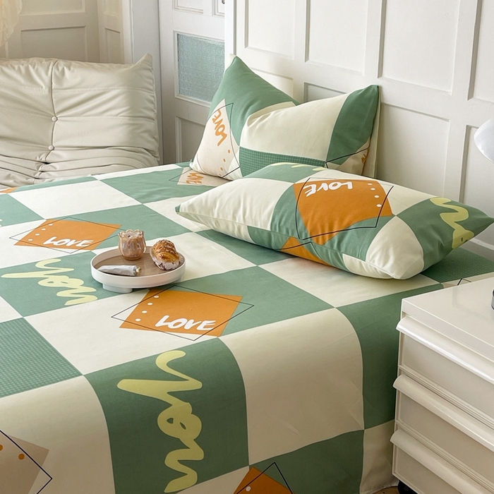 91家纺网 家纺一手货源 找家纺 棉乐町家居 2026新款爆款印花原棉老粗布床单 余生