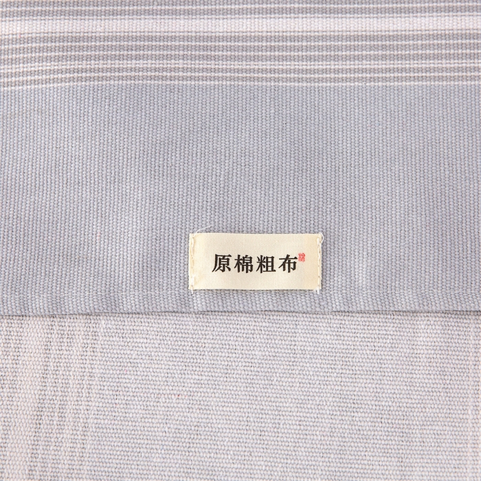 91家纺网 家纺一手货源 找家纺 棉乐町家居 2026新款原棉标印花老粗布床单 淡雅