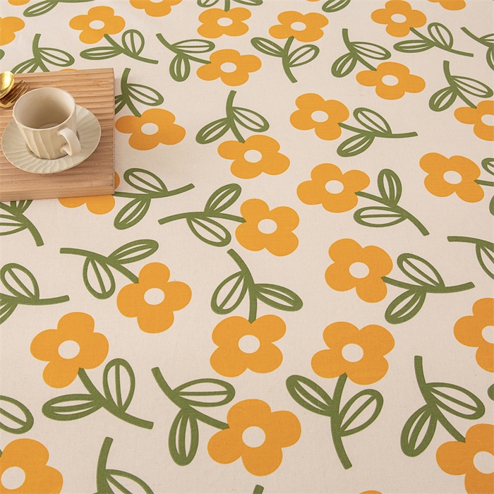 91家纺网 家纺一手货源 找家纺 棉乐町家居 2026新款原棉标印花老粗布床单 花颜