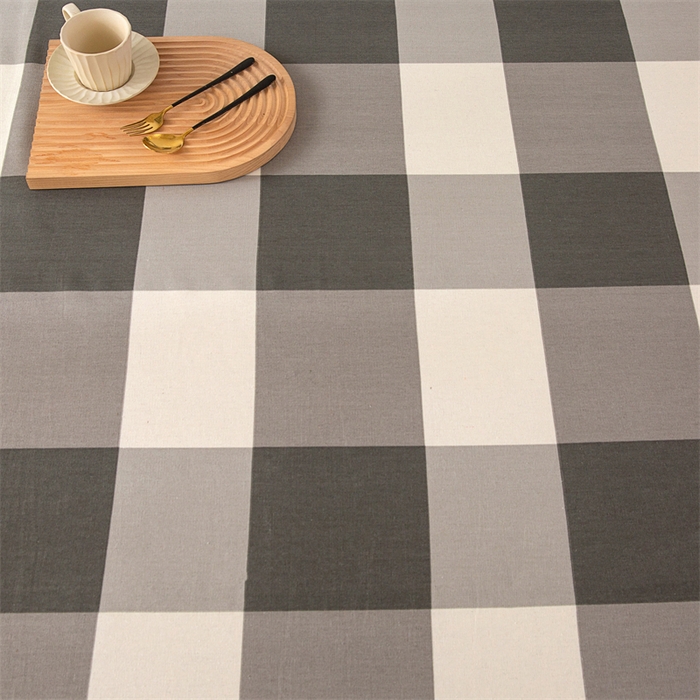 91家纺网 家纺一手货源 找家纺 棉乐町家居 2026新款原棉标印花老粗布床单 灰格