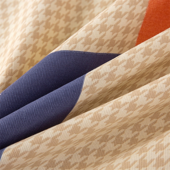 91家纺网 家纺一手货源 找家纺 棉乐町家居 2026新款原棉标印花老粗布床单 简尚