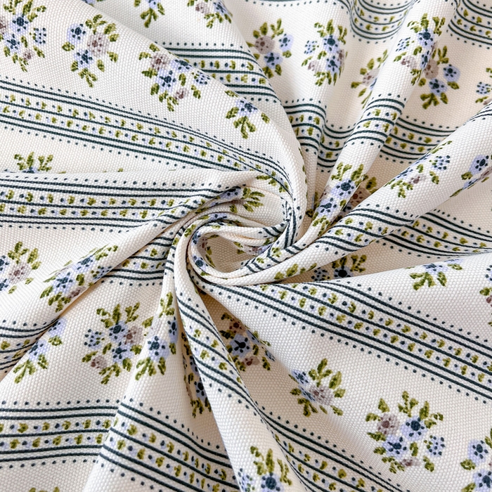 91家纺网 家纺一手货源 找家纺 棉乐町家居 2026新款原棉标印花老粗布床单 蓝心