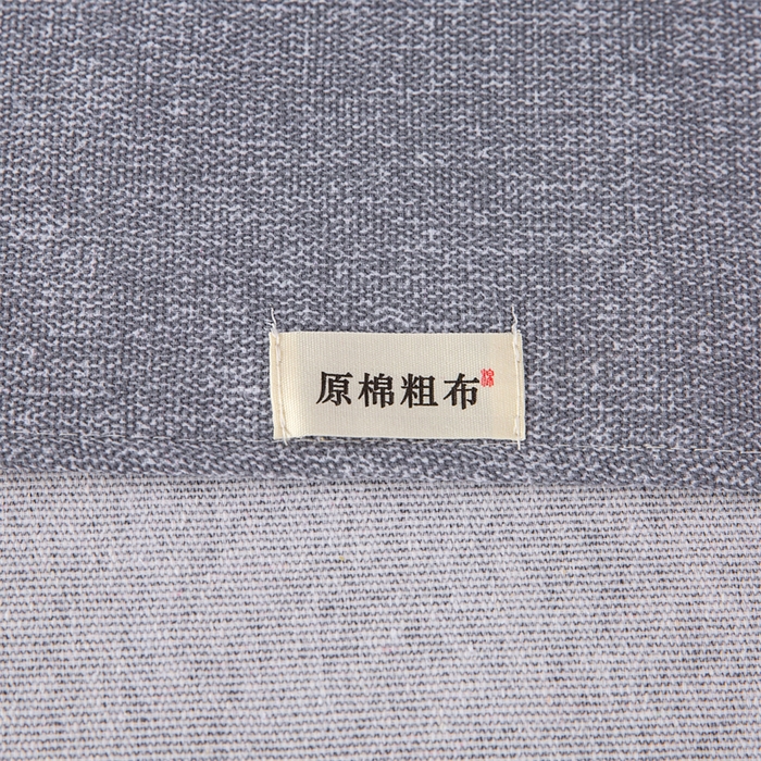 91家纺网 家纺一手货源 找家纺 棉乐町家居 2026新款原棉标印花老粗布床单 浅灰