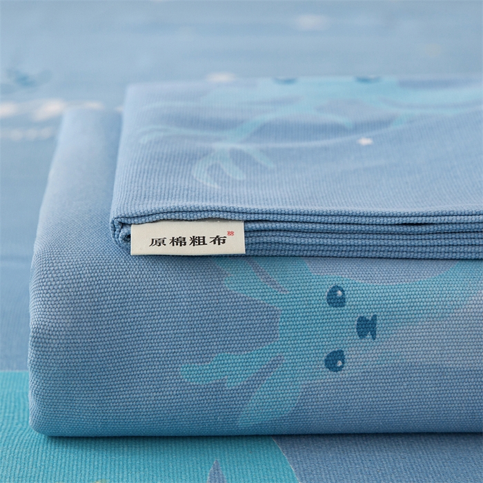 91家纺网 家纺一手货源 找家纺 （总）金泰莱 2026新款工艺款原棉印花老粗布床单系列