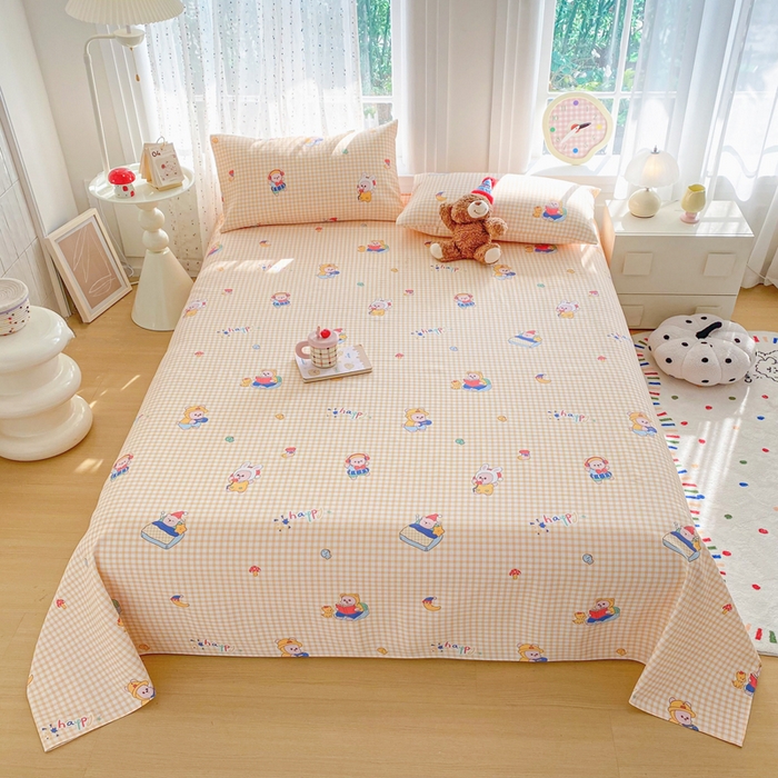 91家纺网 家纺一手货源 找家纺 （总）金泰莱 2026新款工艺款原棉印花老粗布床单系列