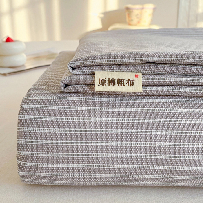 91家纺网 家纺一手货源 找家纺 （总）金泰莱 2026新款工艺款原棉印花老粗布床单系列