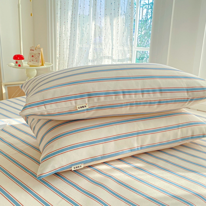 91家纺网 家纺一手货源 找家纺 金泰莱 2026新款工艺款原棉印花老粗布床单系列 法蒂