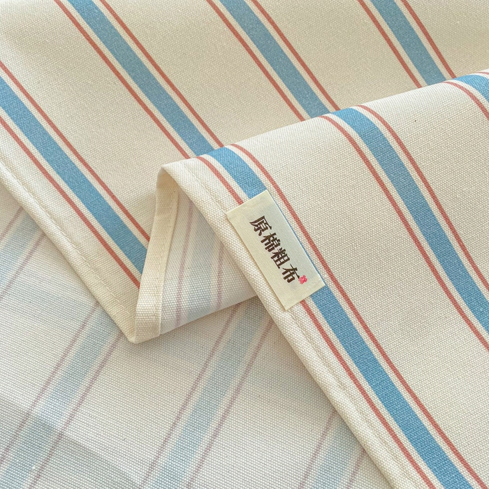 91家纺网 家纺一手货源 找家纺 金泰莱 2026新款工艺款原棉印花老粗布床单系列 法蒂