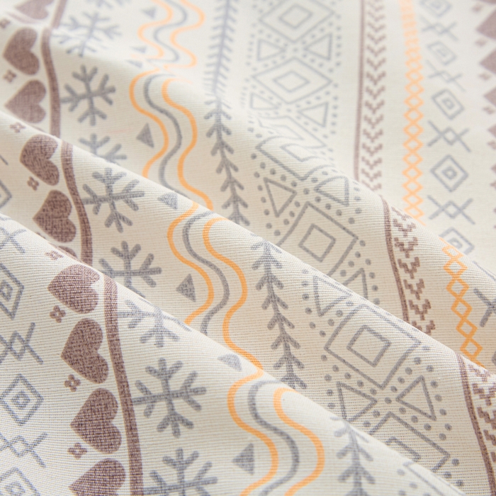 91家纺网 家纺一手货源 找家纺 金泰莱 2026新款工艺款原棉印花老粗布床单系列 波西米亚