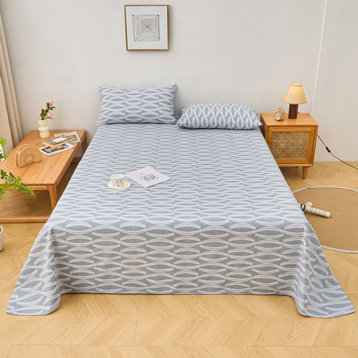 91家纺网 家纺一手货源 找家纺 （总）金泰莱 2026新款爆款印花原棉老粗布床单