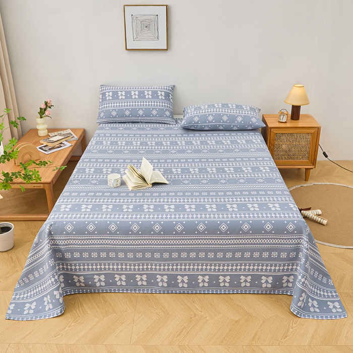 91家纺网 家纺一手货源 找家纺 （总）金泰莱 2026新款爆款印花原棉老粗布床单