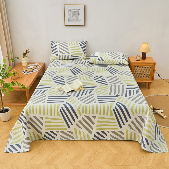 91家纺网 家纺一手货源 找家纺 （总）金泰莱 2026新款爆款印花原棉老粗布床单