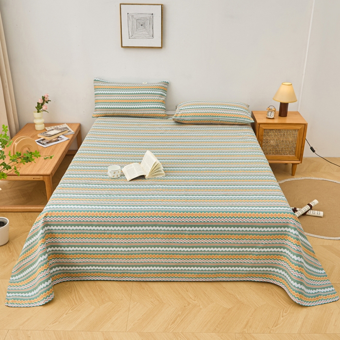 91家纺网 家纺一手货源 找家纺 （总）金泰莱 2026新款爆款印花原棉老粗布床单