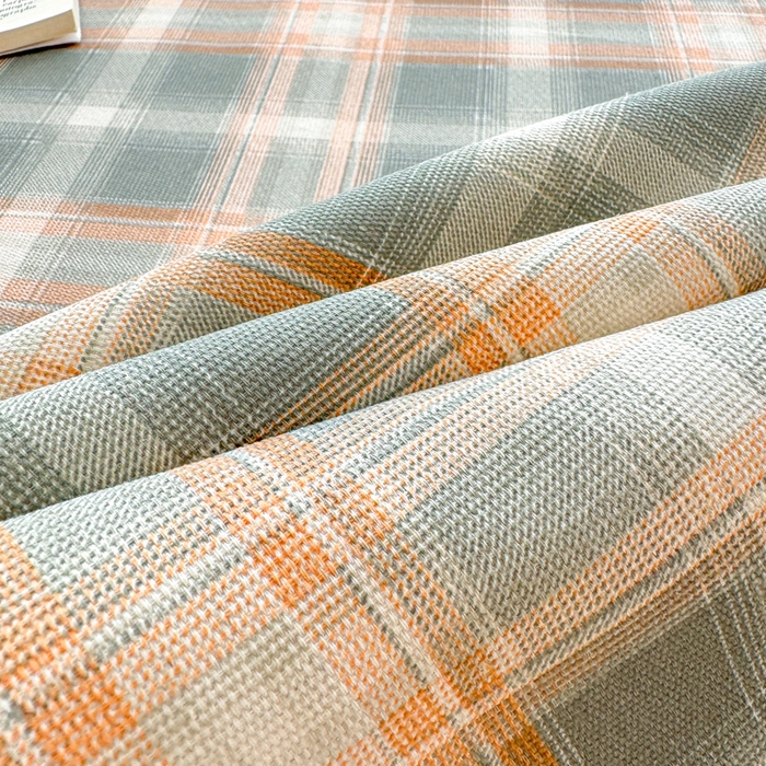 91家纺网 家纺一手货源 找家纺 金泰莱 2026新款爆款印花原棉老粗布床单 摩卡格