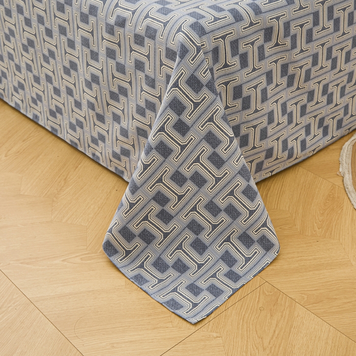 91家纺网 家纺一手货源 找家纺 金泰莱 2026新款爆款印花原棉老粗布床单 时尚风