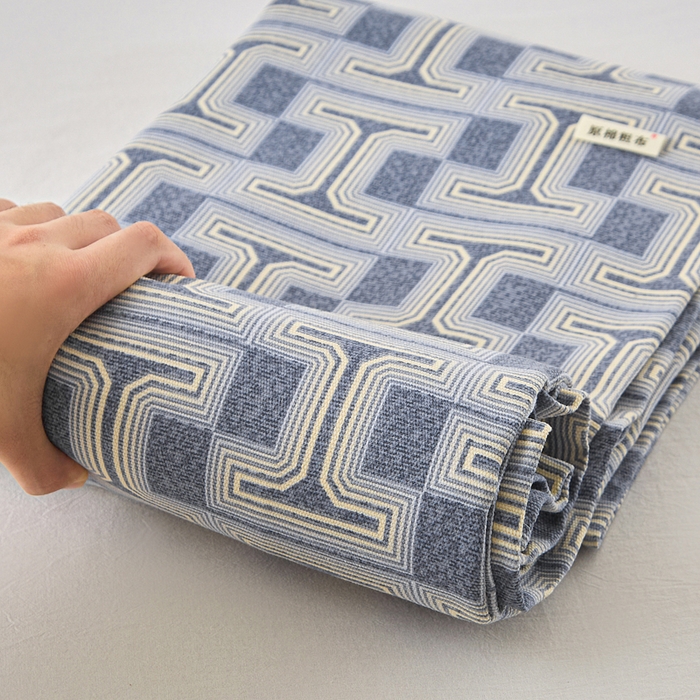 91家纺网 家纺一手货源 找家纺 金泰莱 2026新款爆款印花原棉老粗布床单 时尚风