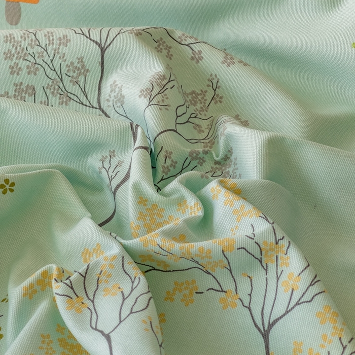 91家纺网 家纺一手货源 找家纺 金泰莱 2026新款爆款印花原棉老粗布床单 蚀妆