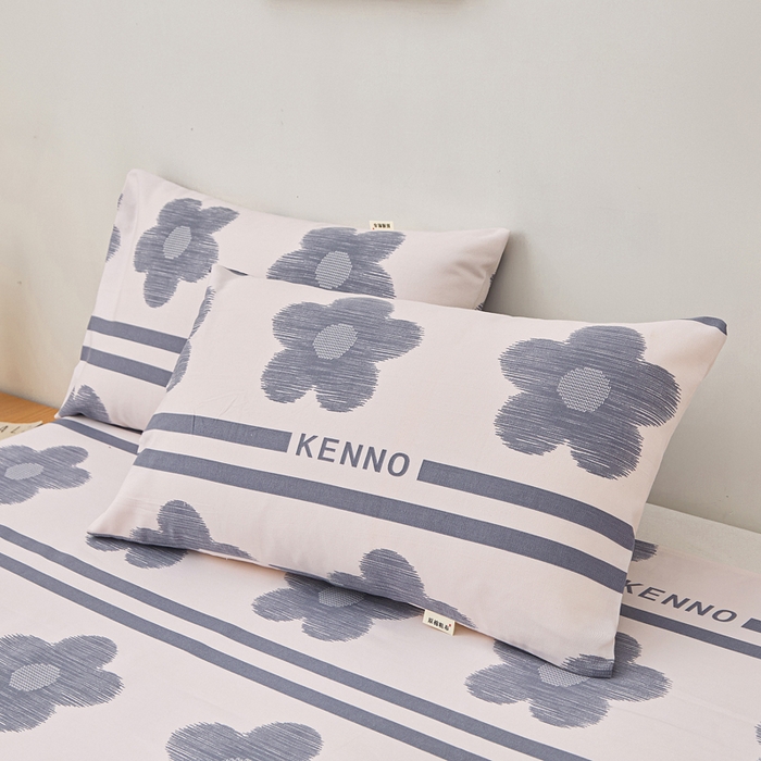 91家纺网 家纺一手货源 找家纺 金泰莱 2026新款爆款印花原棉老粗布床单 水墨花